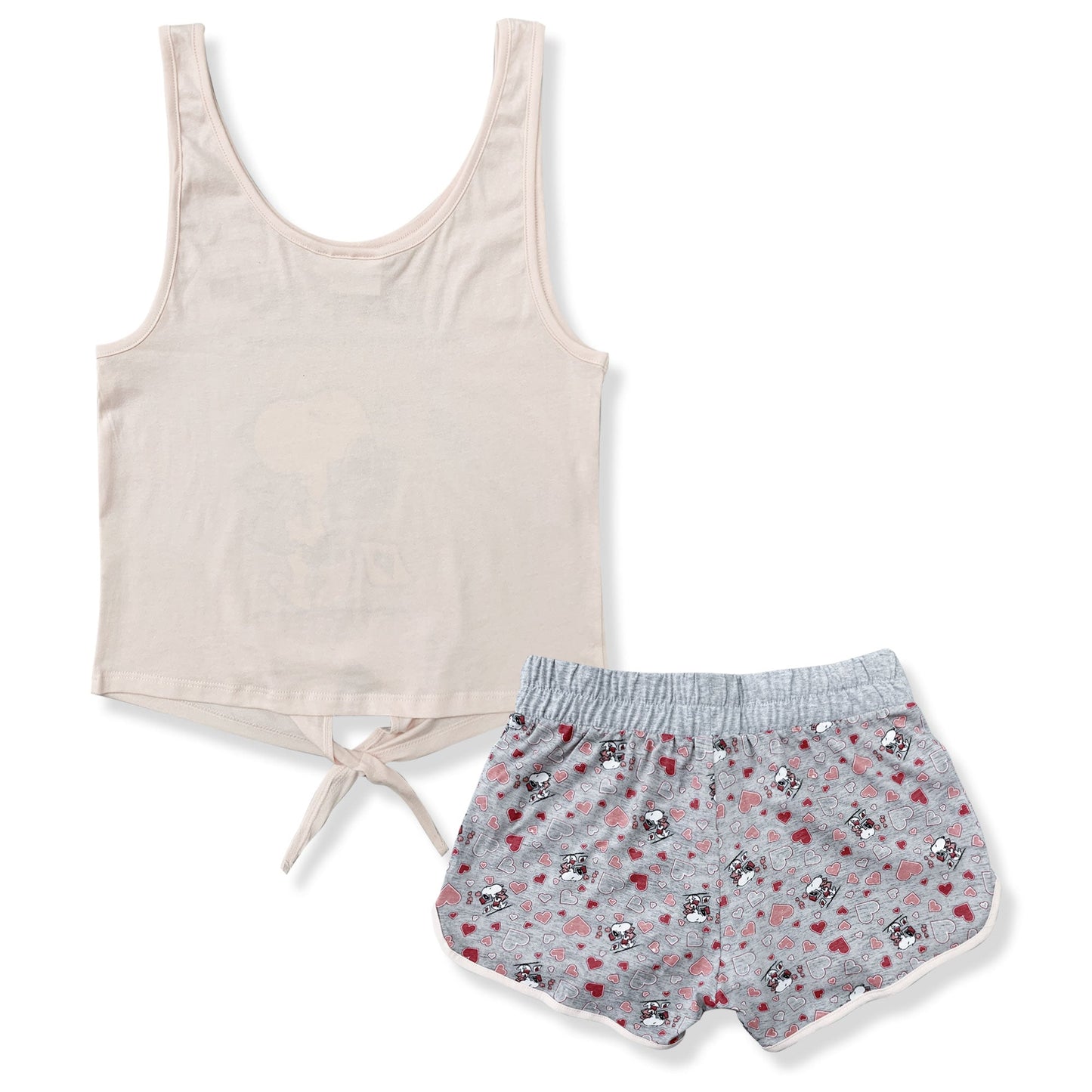 Pigiama corto donna Snoopy canotta e short in cotone estivo 6186