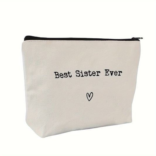 La migliore sorella di sempre, ti amo sorella, regalo per sorella, mi manchi, manda amore, trousse per il trucco, beauty case, regalo per un'amica, trousse per il trucco per le migliori amiche, regali per le migliori amiche