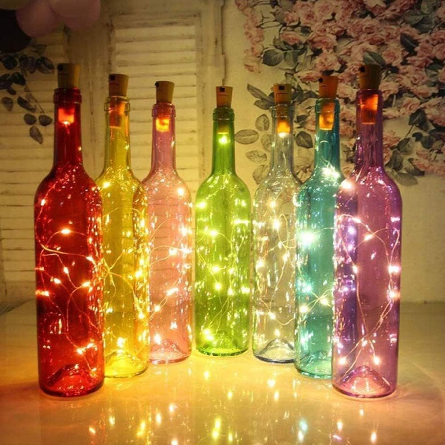 LED glass bottle lights battery operated LED bottle lights