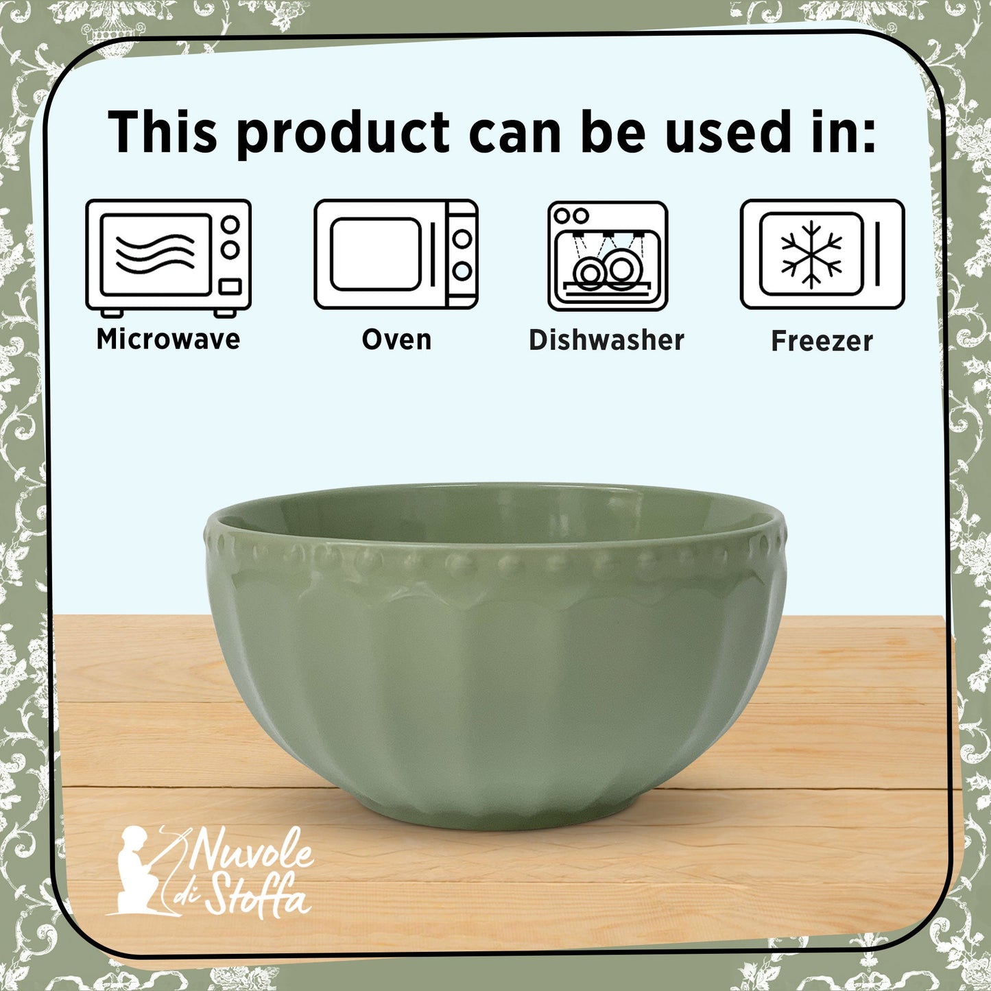 Tazza Mug in porcellana Nuvole di Stoffa Sunday Shabby Chic Retrò 575ml 6198