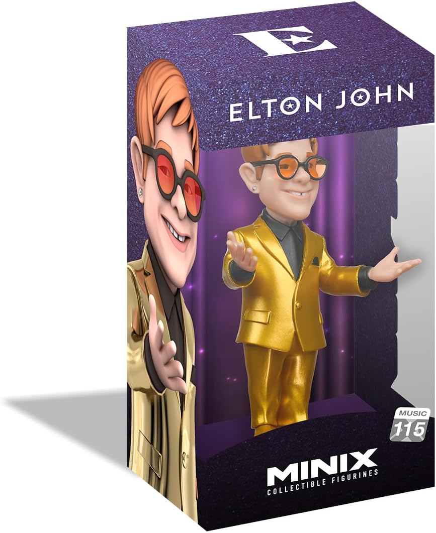 Minix - Elton John (Music 115) - Vinyl Figure Gold Suit Statua Collezione 12Cm