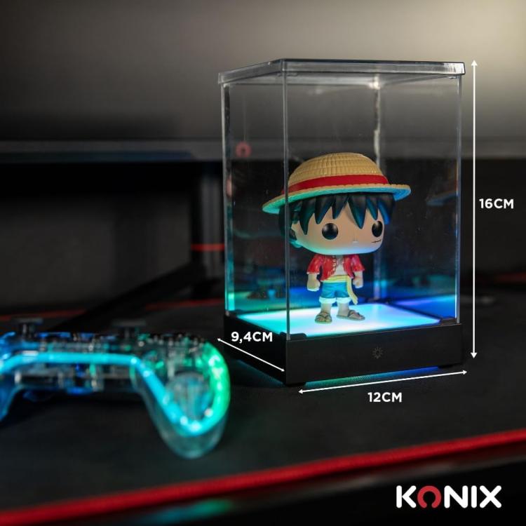 Konix Led Display Box Rgb Scatola Protezione Illuminata Per Figure 14Cm E Funko