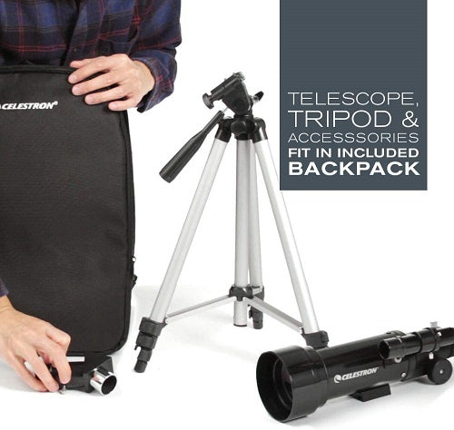 Celestron Travelscope 70 Telescopio Professionale Compatto Con Zaino Solo 400 Mm