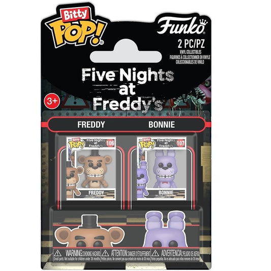 Funko Bitty Pop ! Five Nights At Freddy's - Freddy (106) & Bonnie (107)