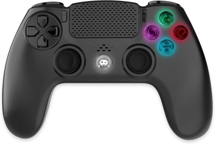 Freaks Controller Wireless Per Ps4/Ps3/Pc/Android/Ios Pulsanti Illuminati Black