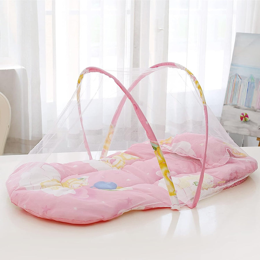 Tenda per bambini musicale Zanzariera per culle Lettino da viaggio Cuscino per cuscino portatile pieghevole per lettino per neonato 95x55