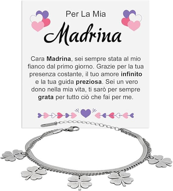 Bracciale Quadrifoglio - Per la mia Madrina