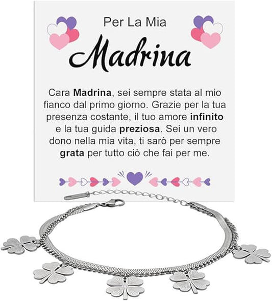 Bracciale Quadrifoglio - Per la mia Madrina