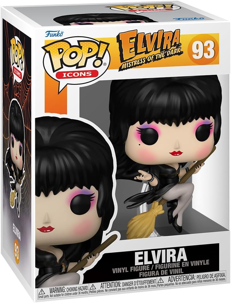 Funko Pop ! Icons - Elvira Mistress Of The Dark (93) Elvira Vinyl Figure 9cm