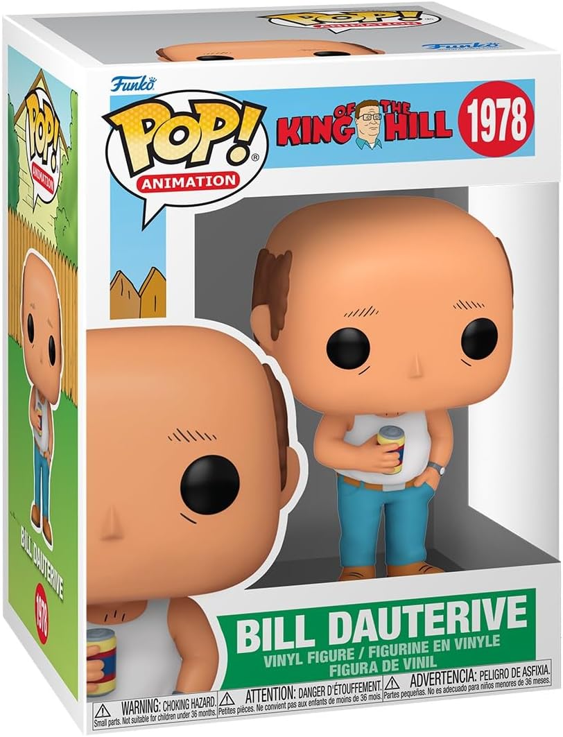 Funko Pop ! Animation - King Of The Hill (1978) Bill Dauterive Vinyl Figure 9cm