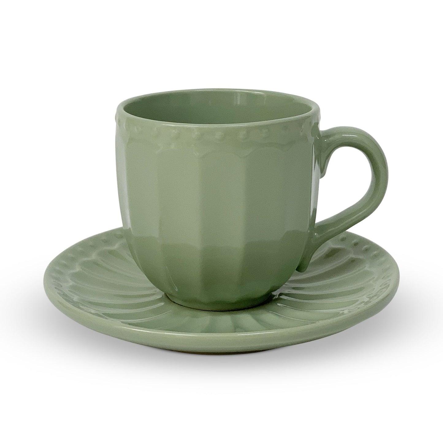 Tazza con piattino Mug Retrò in porcellana Nuvole di Stoffa Sunday 310ml 6203