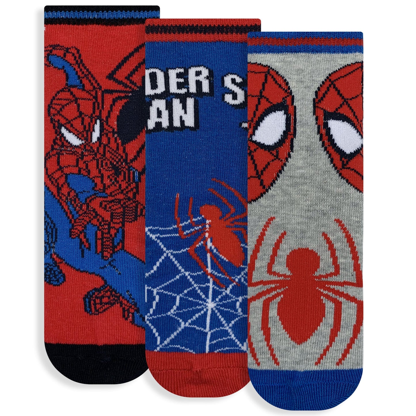 Calzini bambino Marvel Spiderman set 3 paia in cotone 6223
