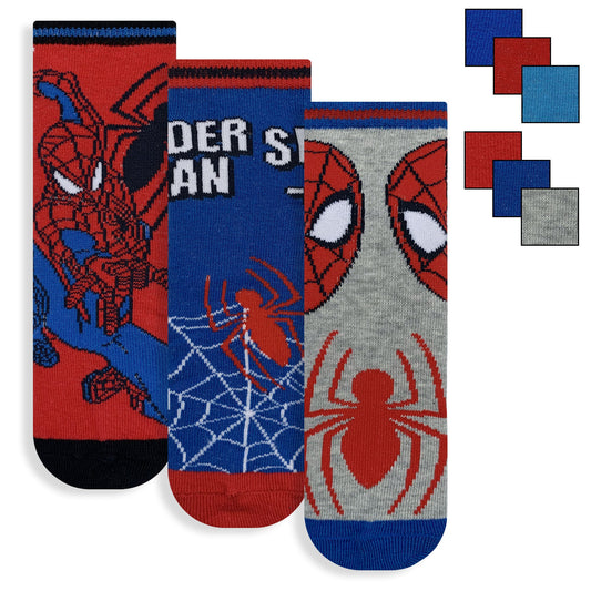 Calzini bambino Marvel Spiderman set 3 paia in cotone 6223