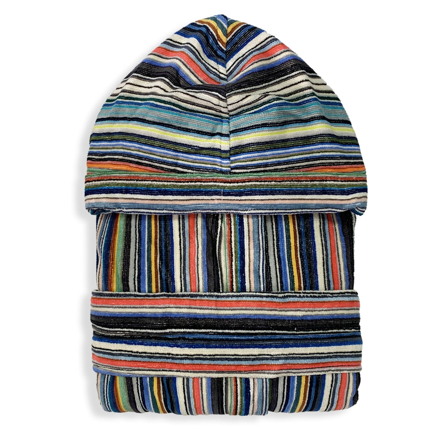 Accappatoio uomo in spugna velour cinigliato Sommaruga con cappuccio 6235