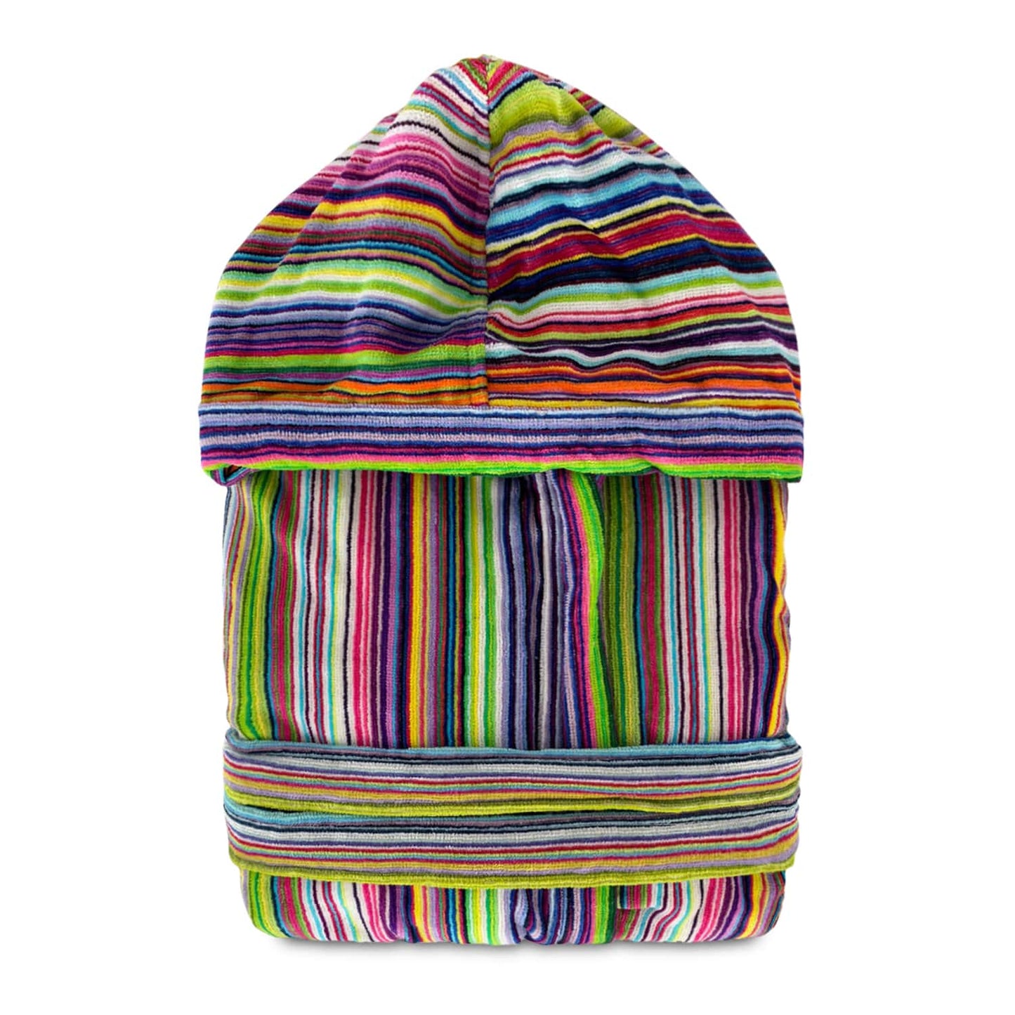 Accappatoio uomo in spugna velour cinigliato Sommaruga con cappuccio 6235