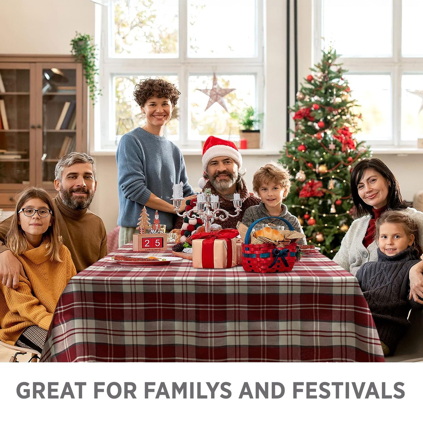 Copritavolo Natalizio Maestri Cotonieri Scozzese Tartan tovaglia 6 posti 6254