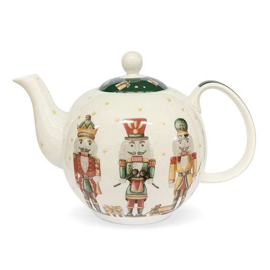 Teiera natalizia stile retrò di Nuvole di Stoffa Schiaccianoci Natale Carol 6291