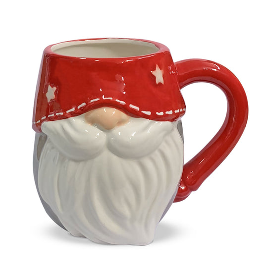 Tazza natalizia Gnomo Nuvole di Stoffa Mug decoro Natale in ceramica 6298