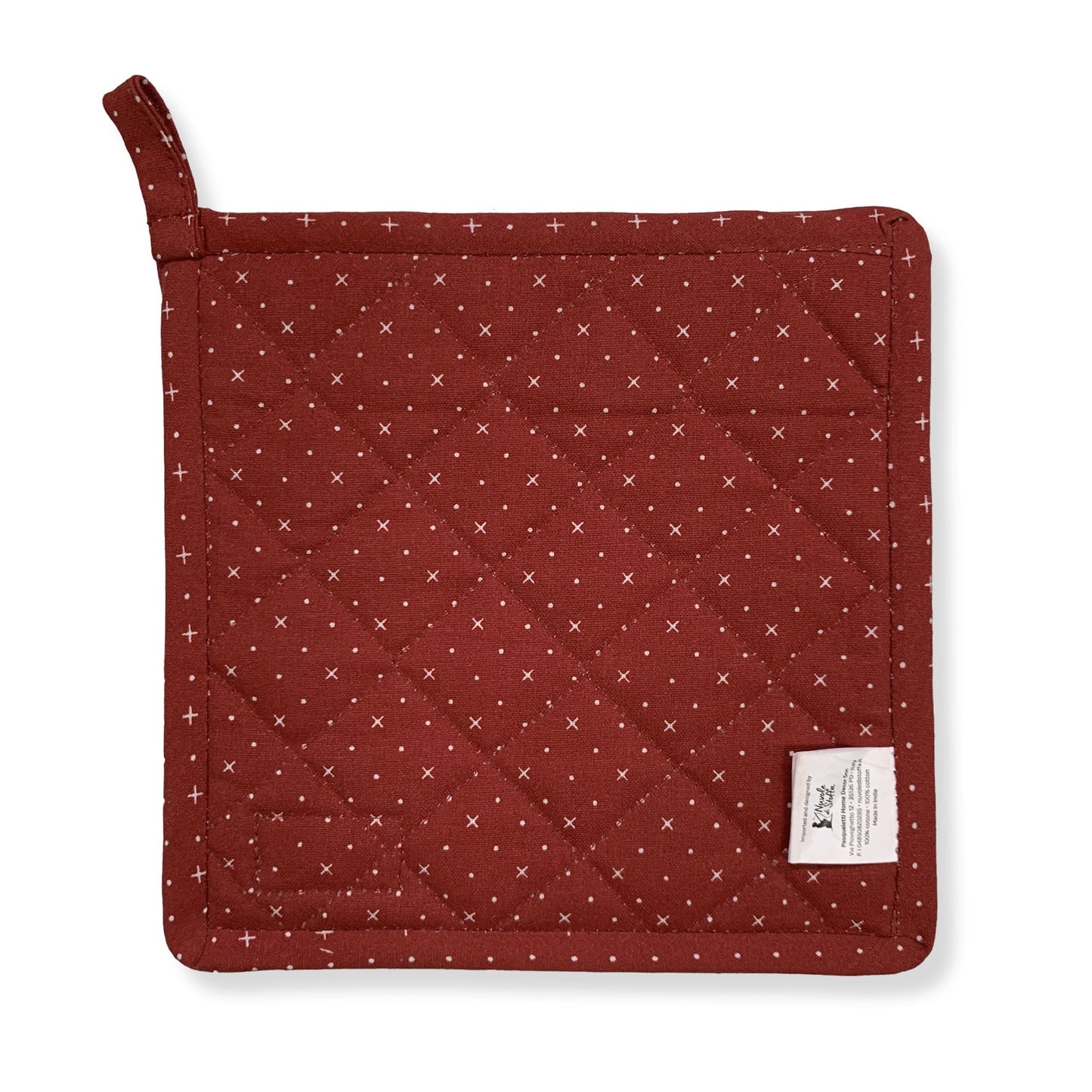 Presina da forno natalizia Nuvole di Stoffa in cotone decoro Natale Klaus 6316