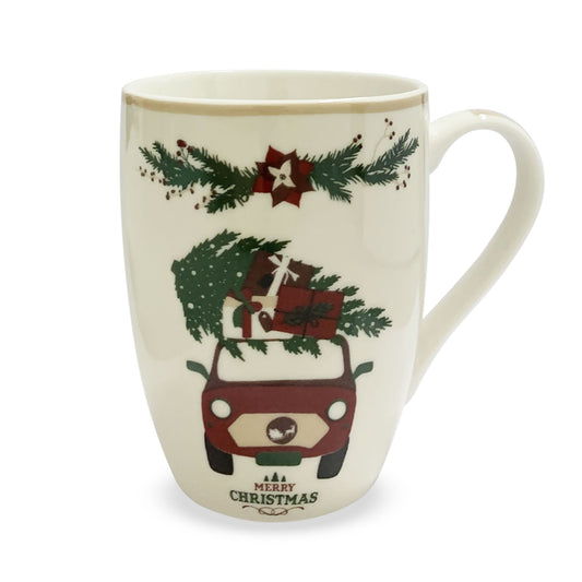 Tazza natalizia Nuvole di Stoffa Mug in ceramica Holly Decoro Natale 350ml 6327