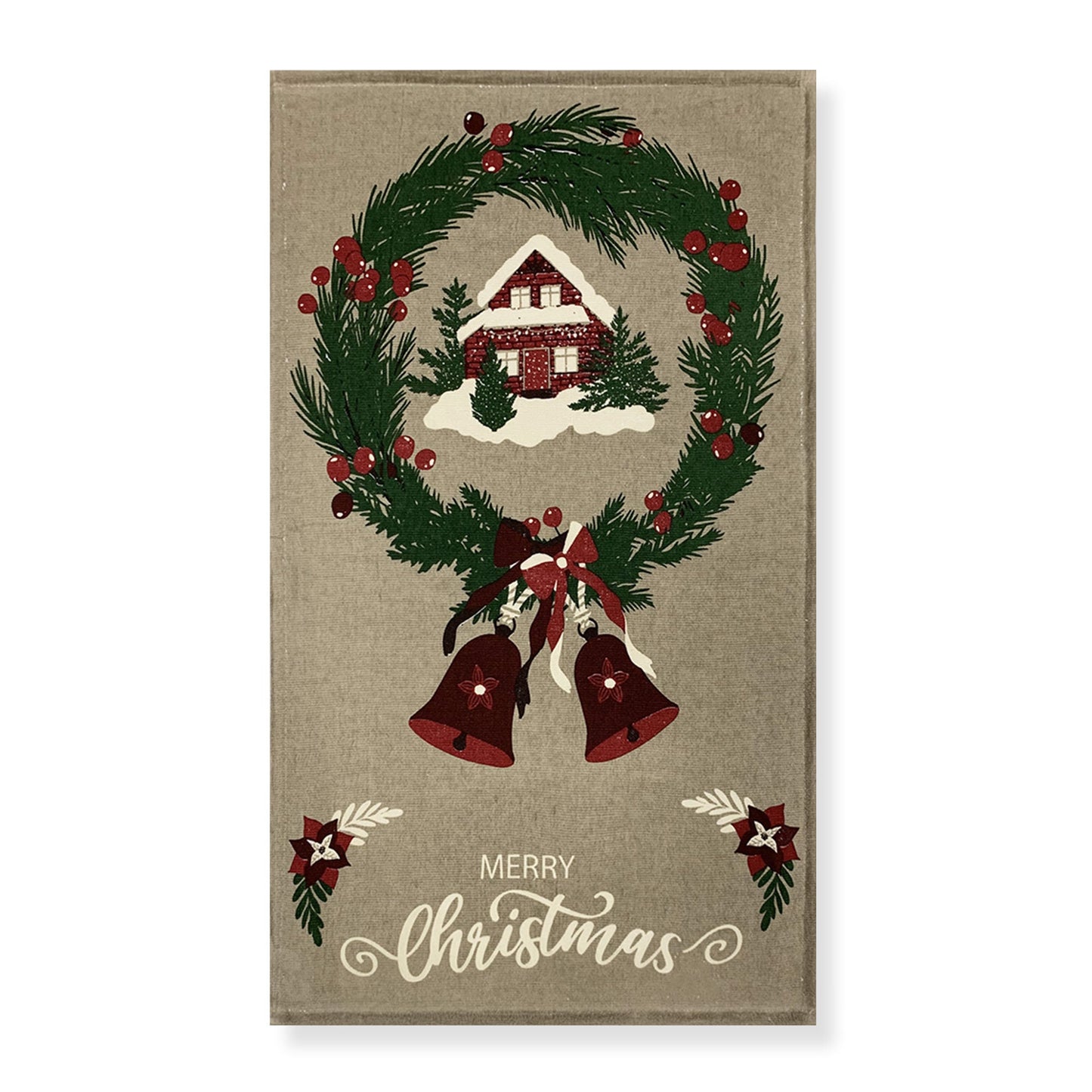 Strofinaccio da cucina natalizio Nuvole di Stoffa canovaccio decoro Natale 6334