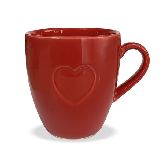 Tazza cuore Nuvole di Stoffa Mug con manico in ceramica 350ml Shabby Chic 6341