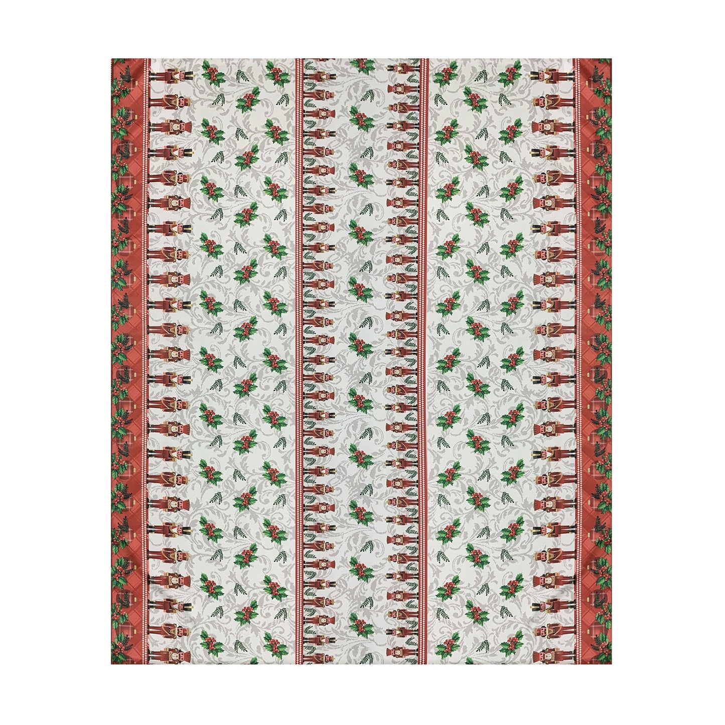 Tovaglia Natalizia no stiro Sommaruga 6 posti Tavola Schiaccianoci Natale 6391