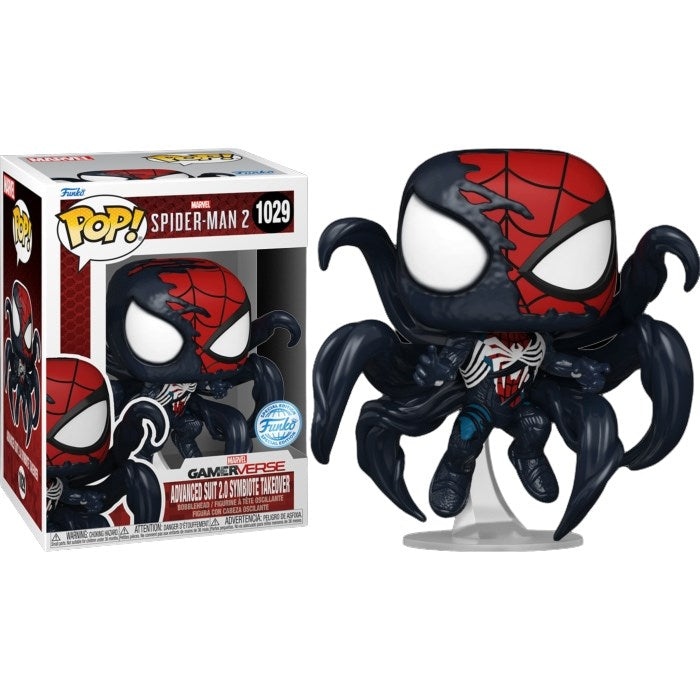 Funko Pop! Spiderman 2 (1029) Advanced Suit 2.0 Symbiote Takeover Figure Special