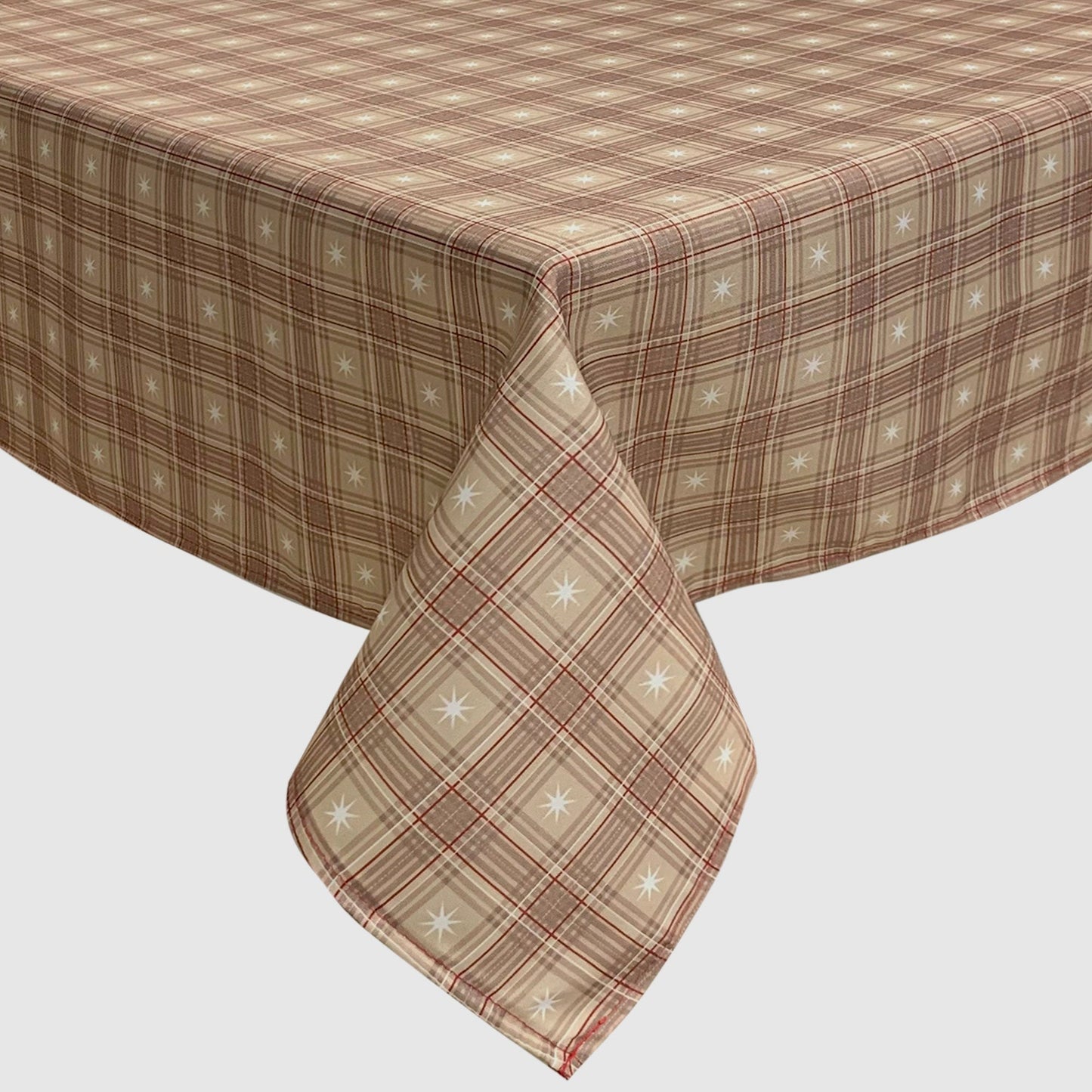 Tovaglia Natalizia no stiro Sommaruga Tartan 24 posti Tavola Natale 6418