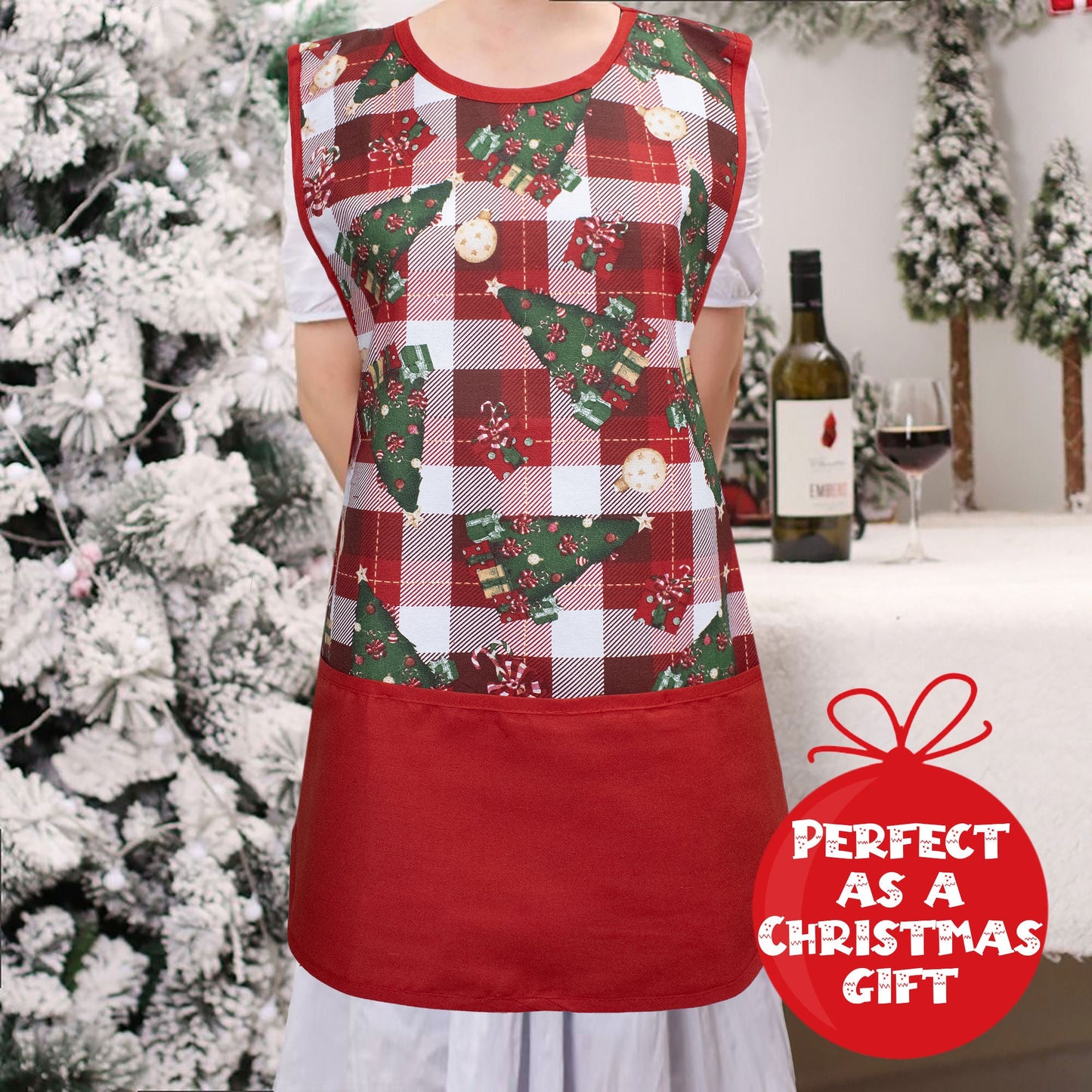 Grembiule da cucina Natalizio Casacca 100% Cotone Idea regalo Natale 6459