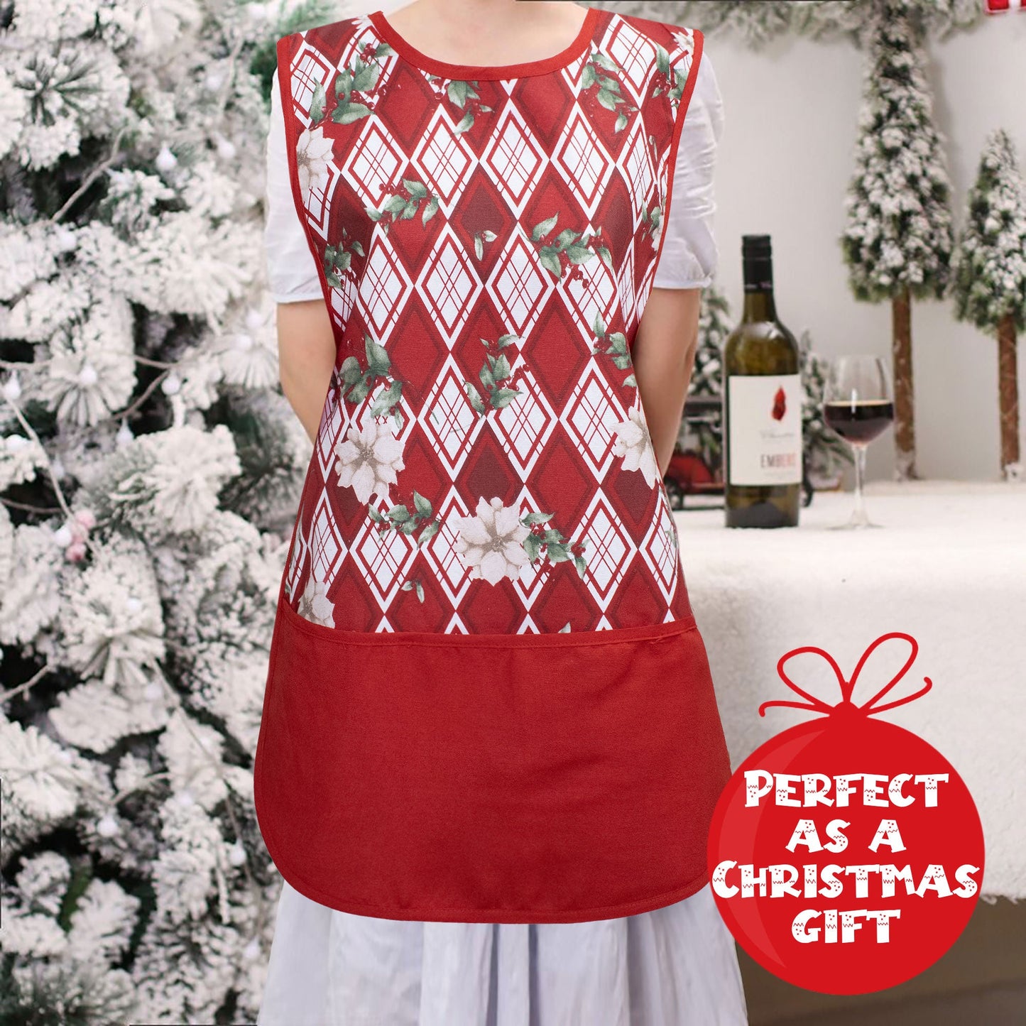 Grembiule da cucina Natalizio Casacca 100% Cotone Idea regalo Natale 6459