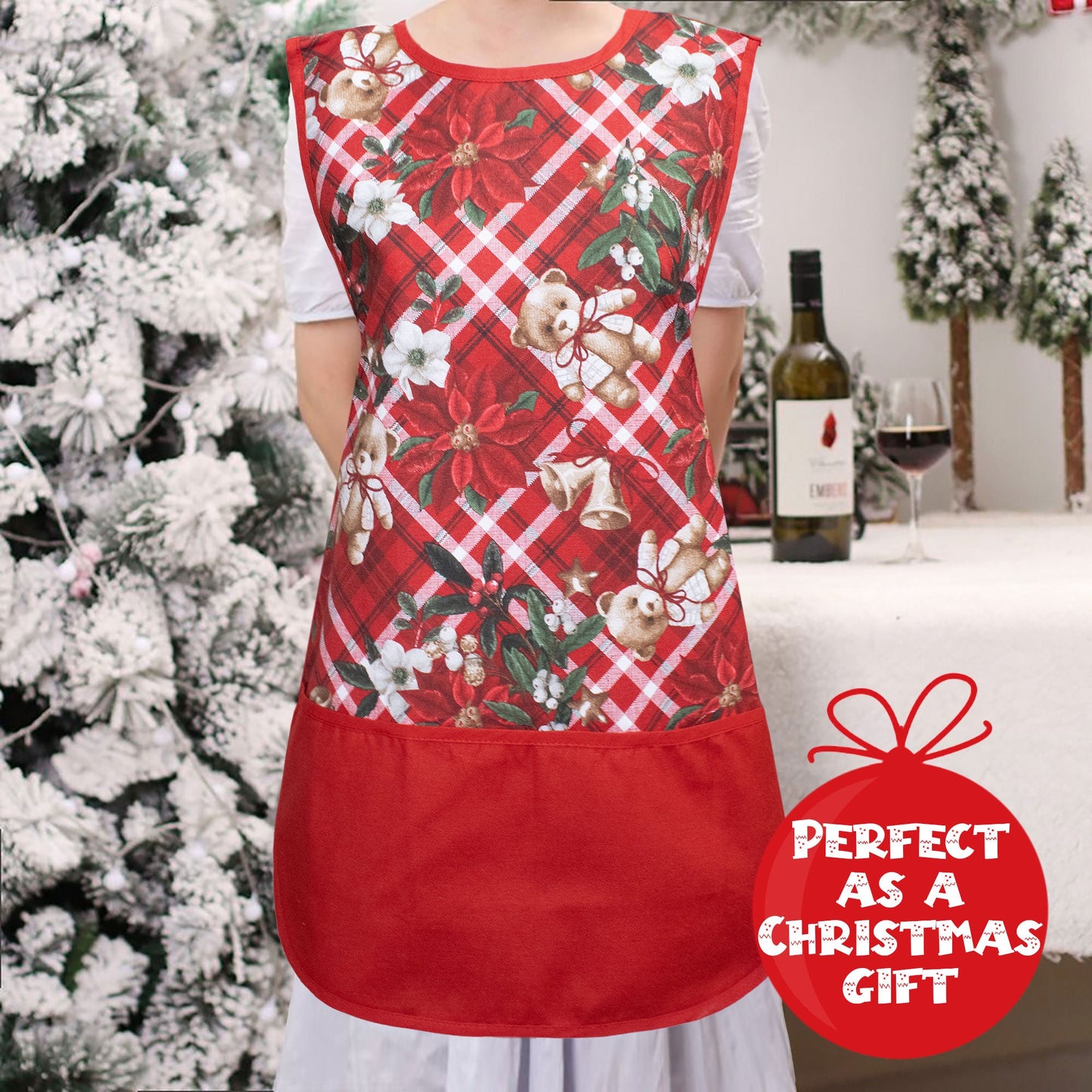 Grembiule da cucina Natalizio Casacca 100% Cotone Idea regalo Natale 6459