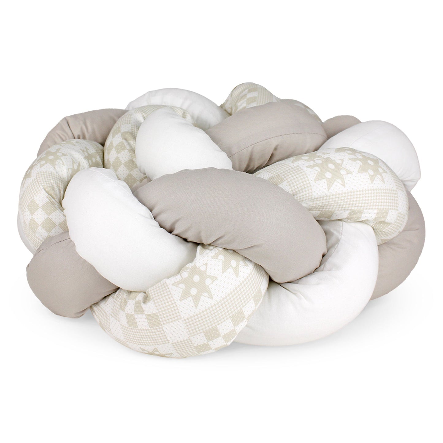 Paraurti per culla lettino intrecciato neonato treccia traspirante Cotone 6533