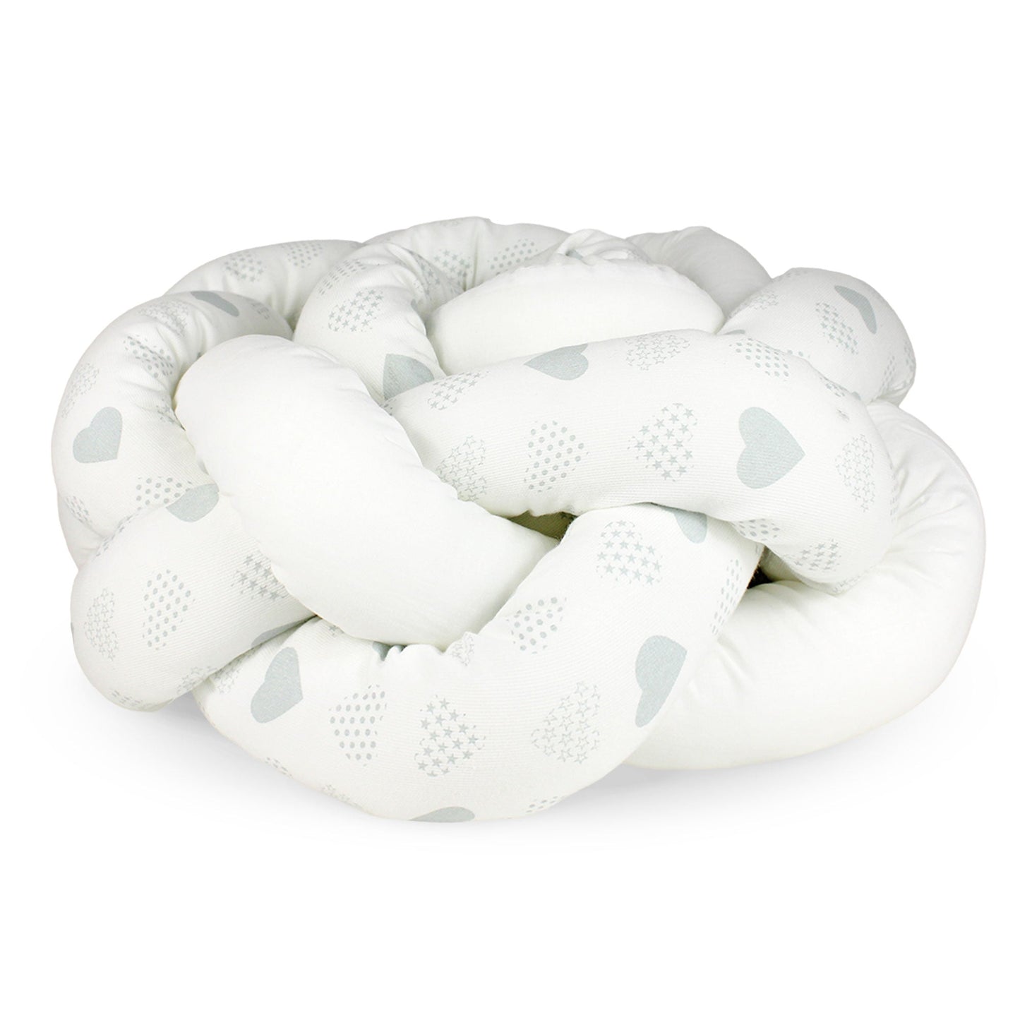 Paraurti per culla lettino intrecciato neonato treccia traspirante Cotone 6533