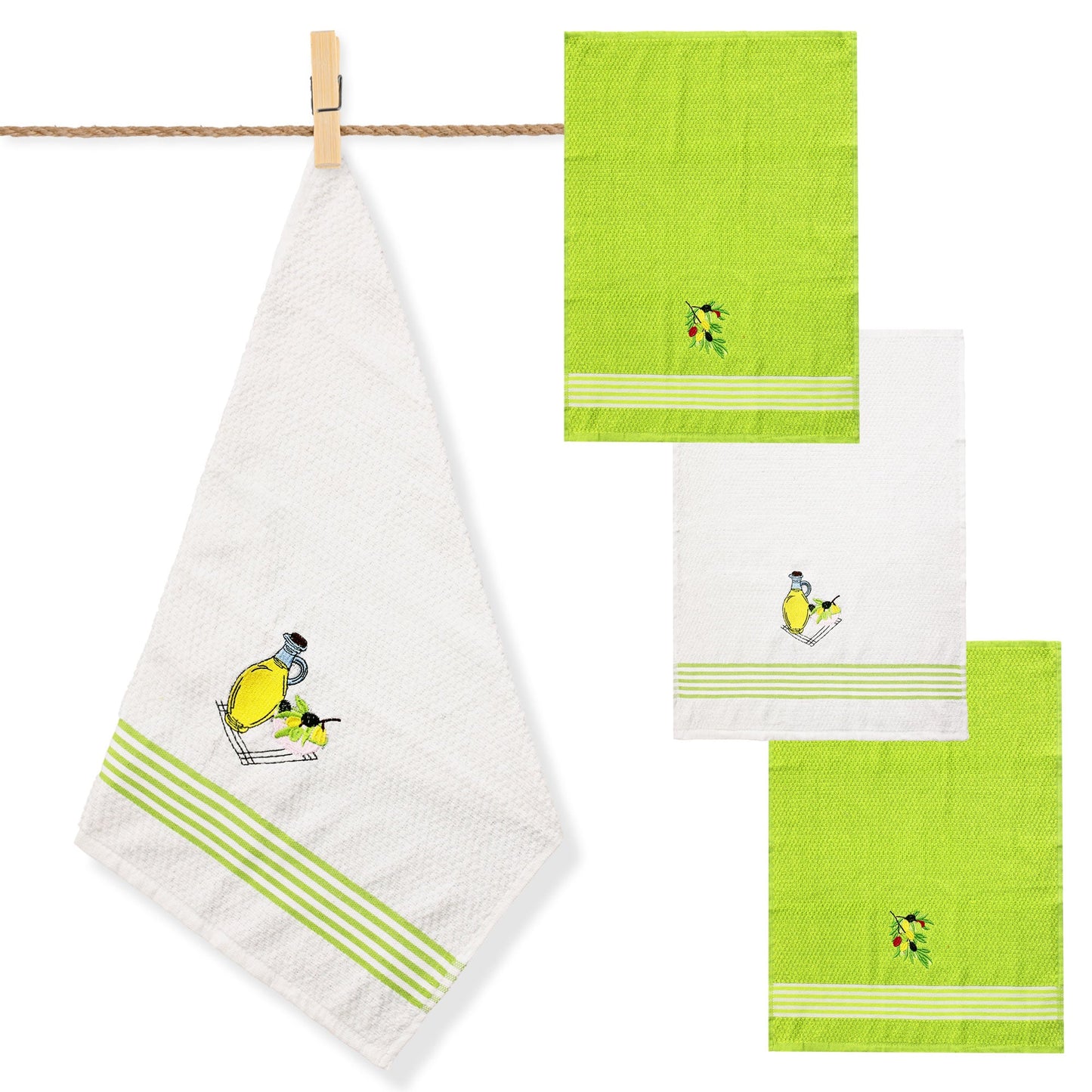 Set strofinacci da cucina Preziosa Home canovacci in spugna Jacquard Circus 6538