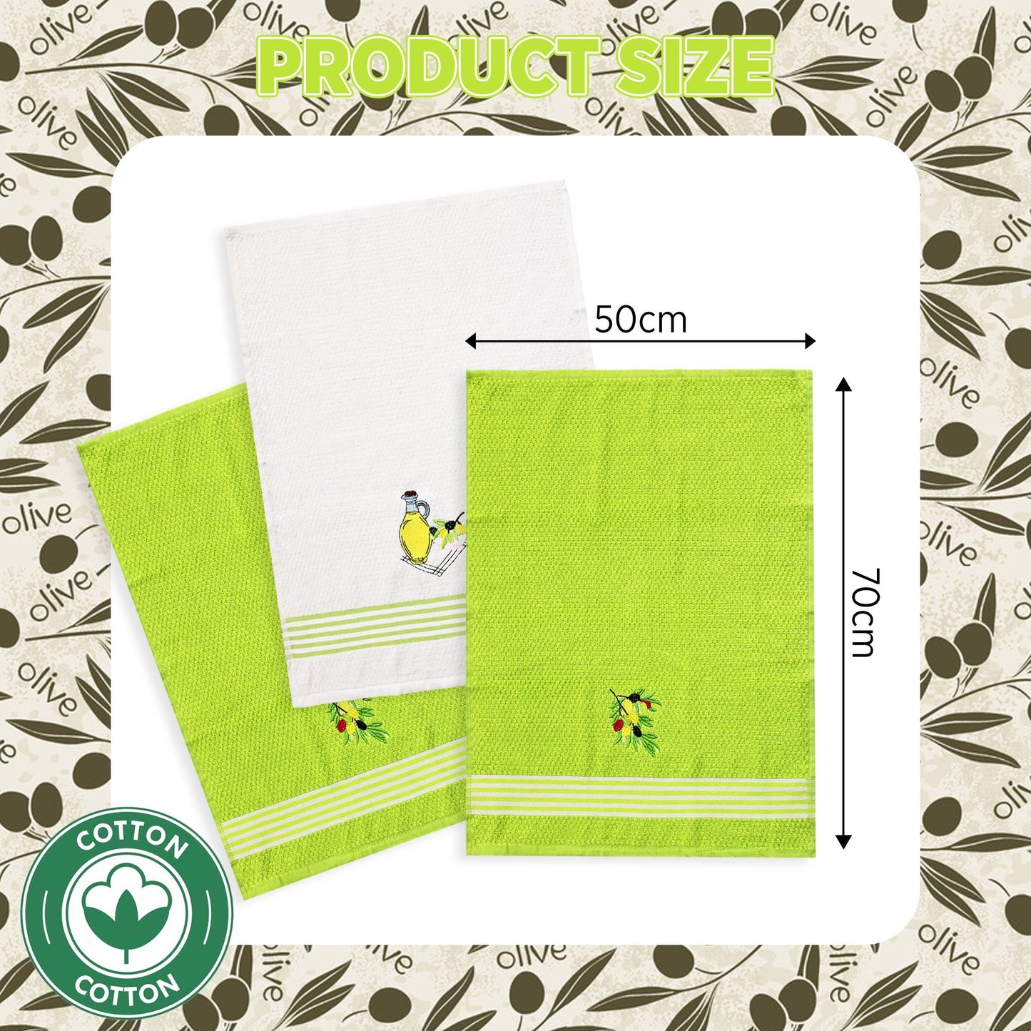 Set strofinacci da cucina Preziosa Home canovacci in spugna Jacquard Circus 6538