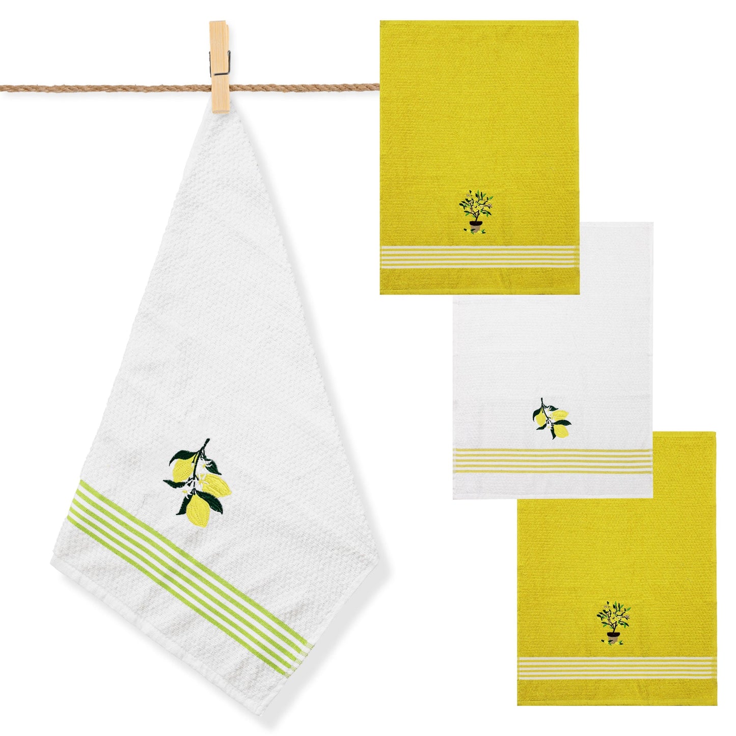 Set strofinacci da cucina Preziosa Home canovacci in spugna Jacquard Circus 6539