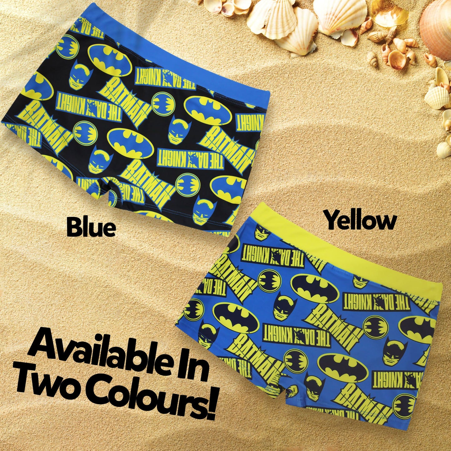 Costume da bagno bambino DC Comics Batman pantaloncino boxer mare bimbo 6636