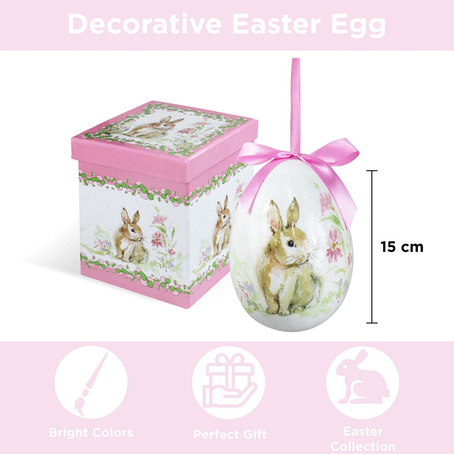 Uova decorativa pasquale decorazione Pasqua Nuvole di Stoffa 6647