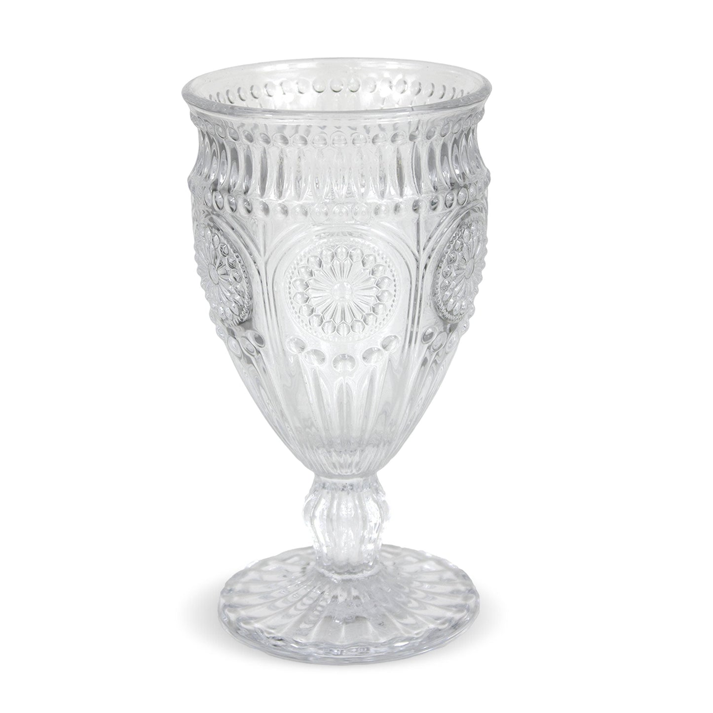 Calici da acqua bicchieri Nuvole di Stoffa Shabby chic in vetro 6pz h16,5cm 6670