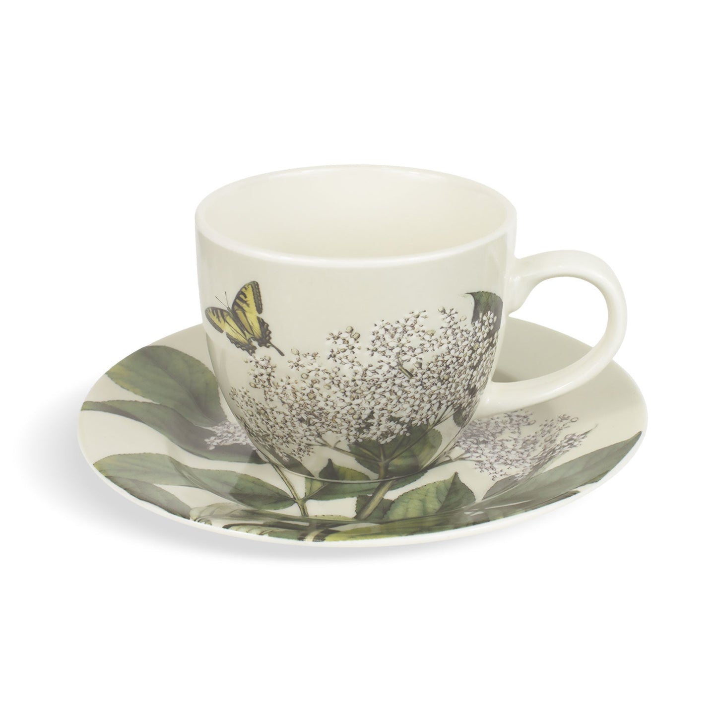 Tazza con piattino Natural Chic porcellana Nuvole di Stoffa Herbarium 230ml 6678