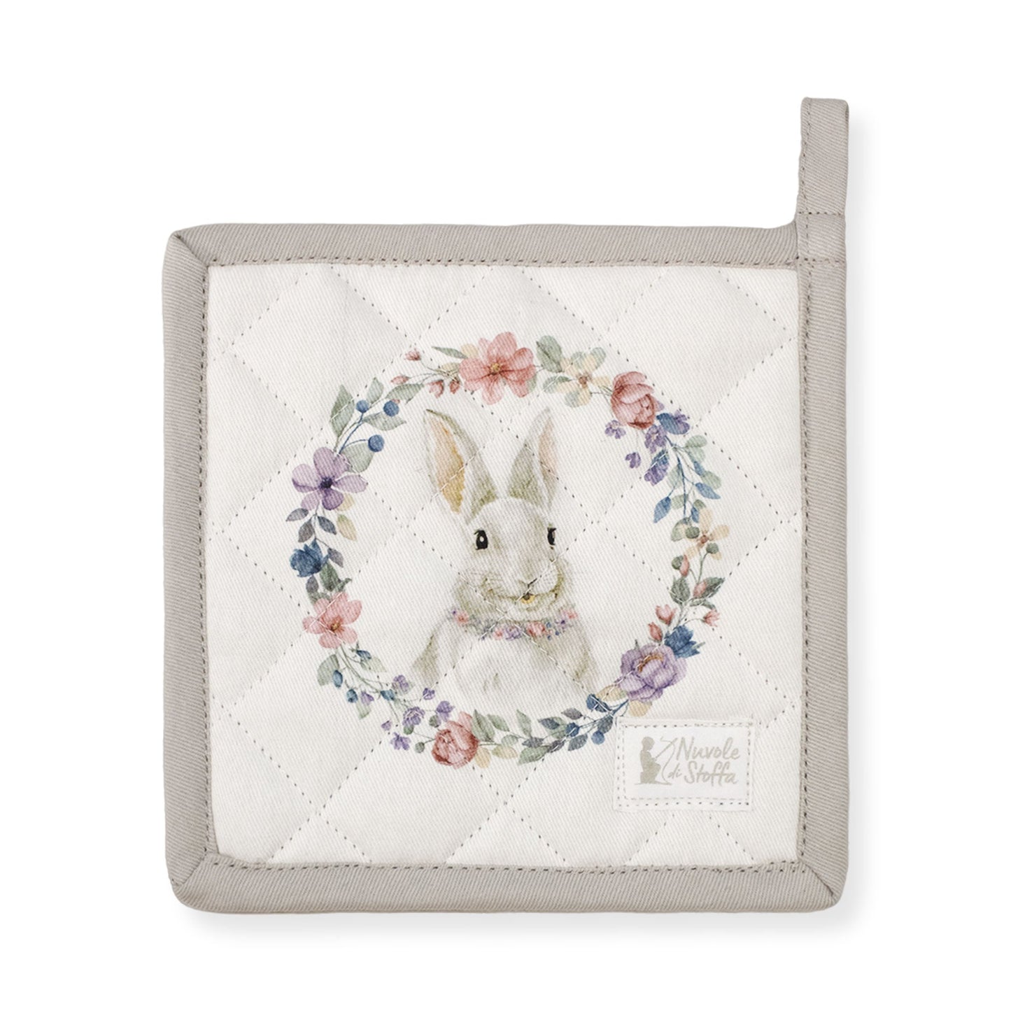 Presina da forno Pasquale Nuvole di Stoffa Bunny Shabby Chic decoro pasqua 6692