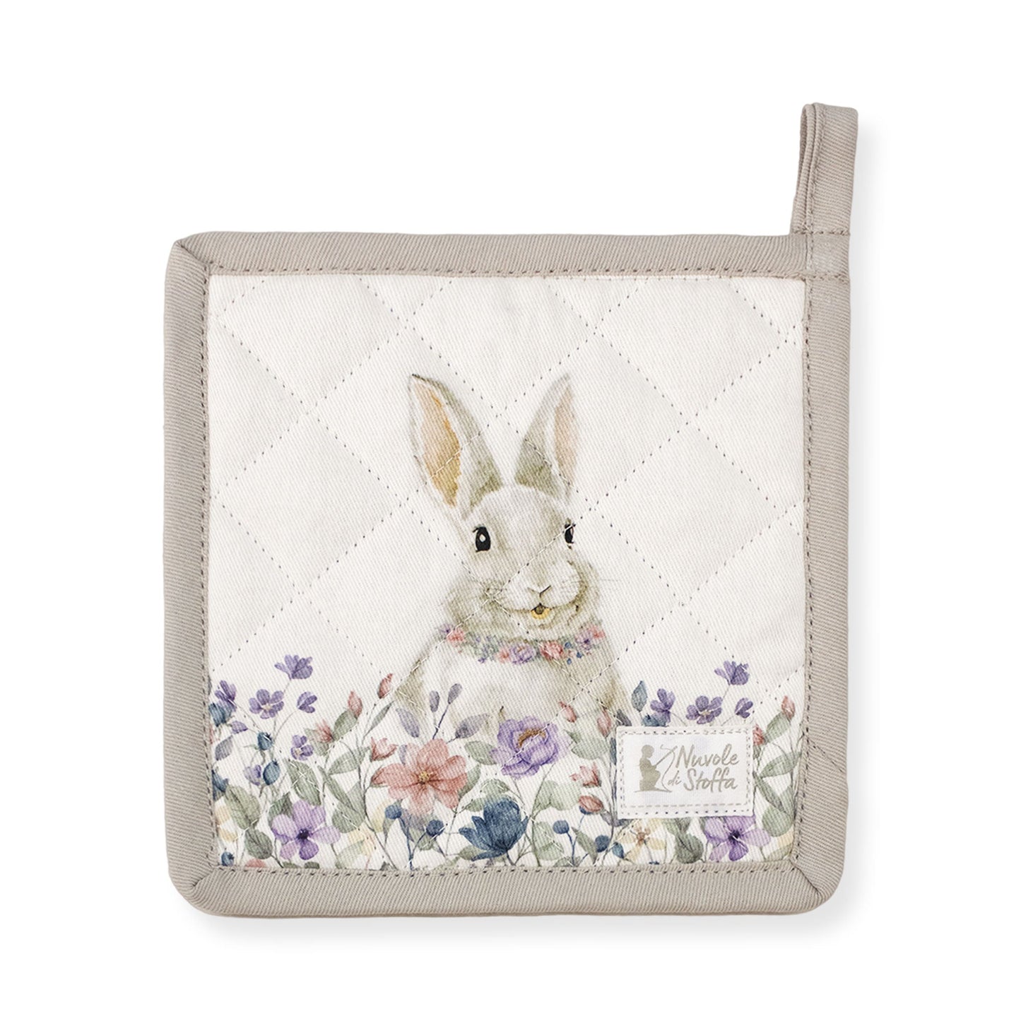 Presina da forno Pasquale Nuvole di Stoffa Bunny Shabby Chic decoro pasqua 6693