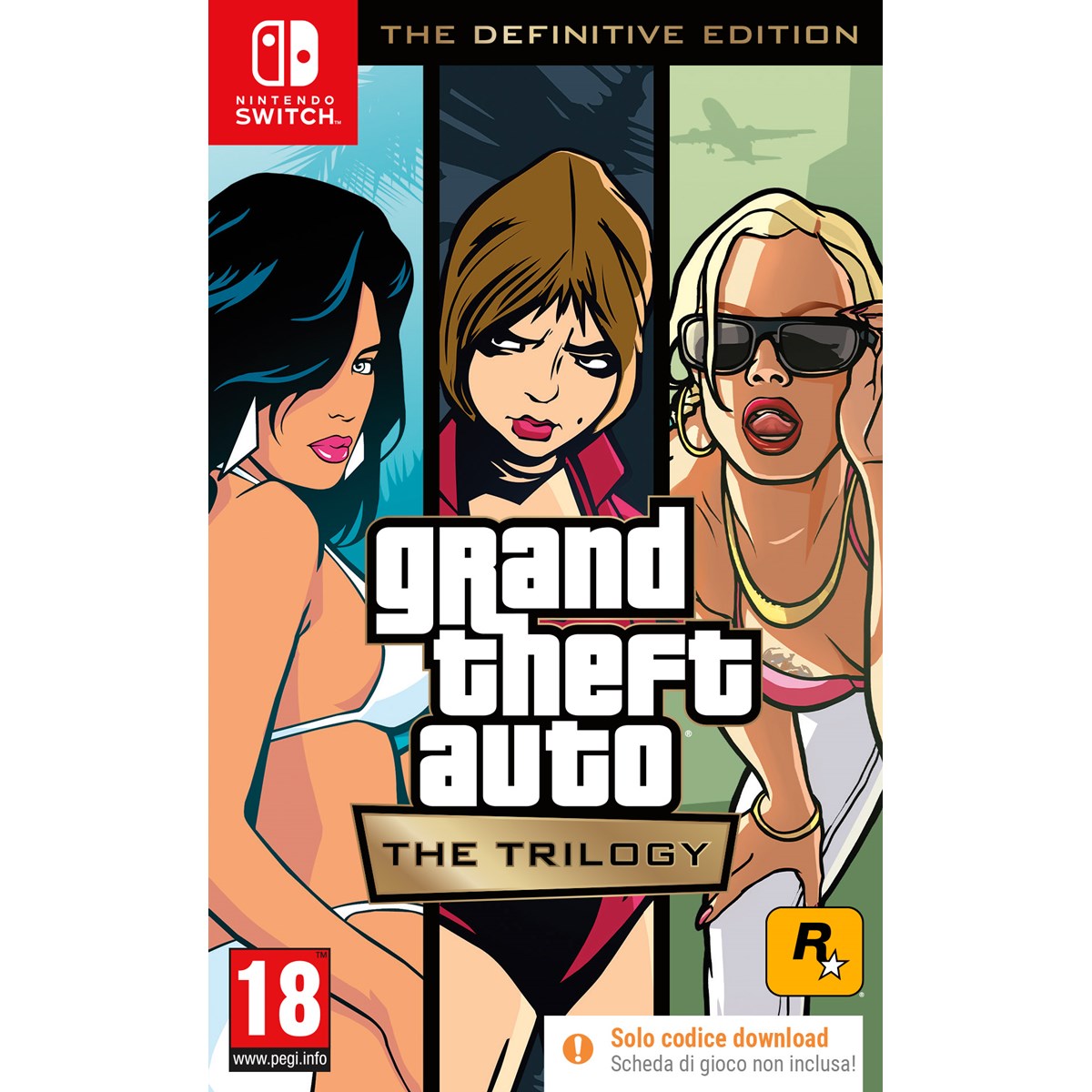 Gta Grand Theft Auto Trilogy (CIAB) The Definitive Edition Nintendo Switch Nuovo