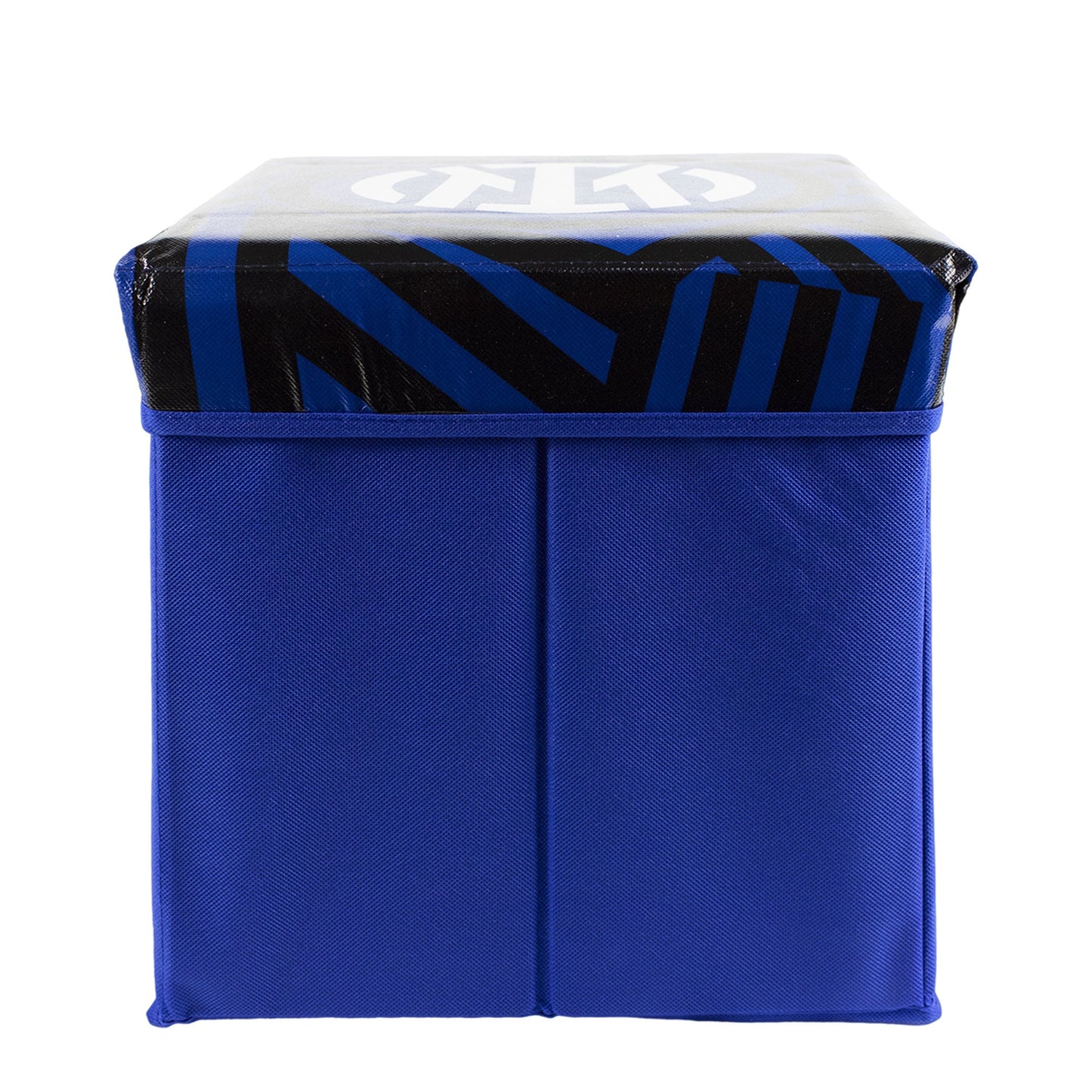 Pouf Contenitore Inter Panca Baule Poggiapiedi 31x31x32cm Arredo Calcio 6741