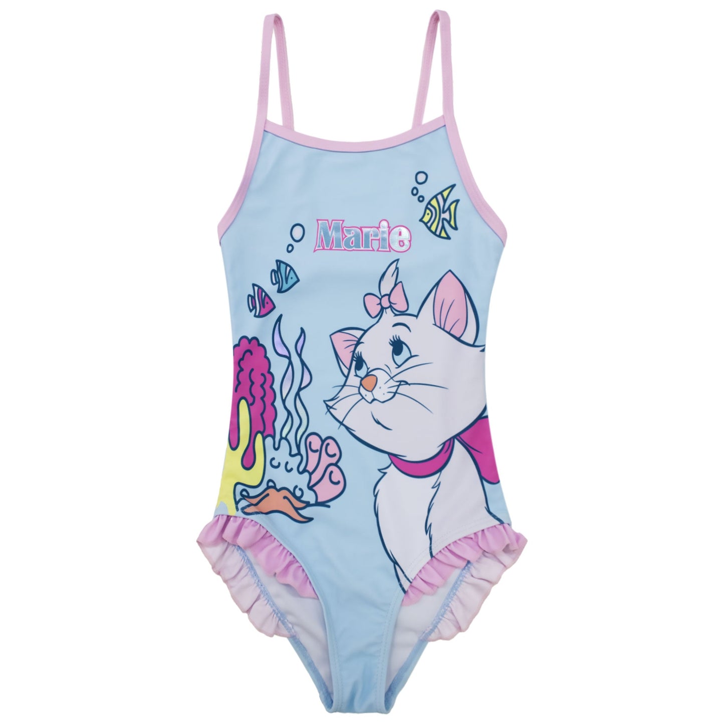 Costume bagno intero mare Disney Aristogatti Marie Minou bambina 1 pezzo 6772