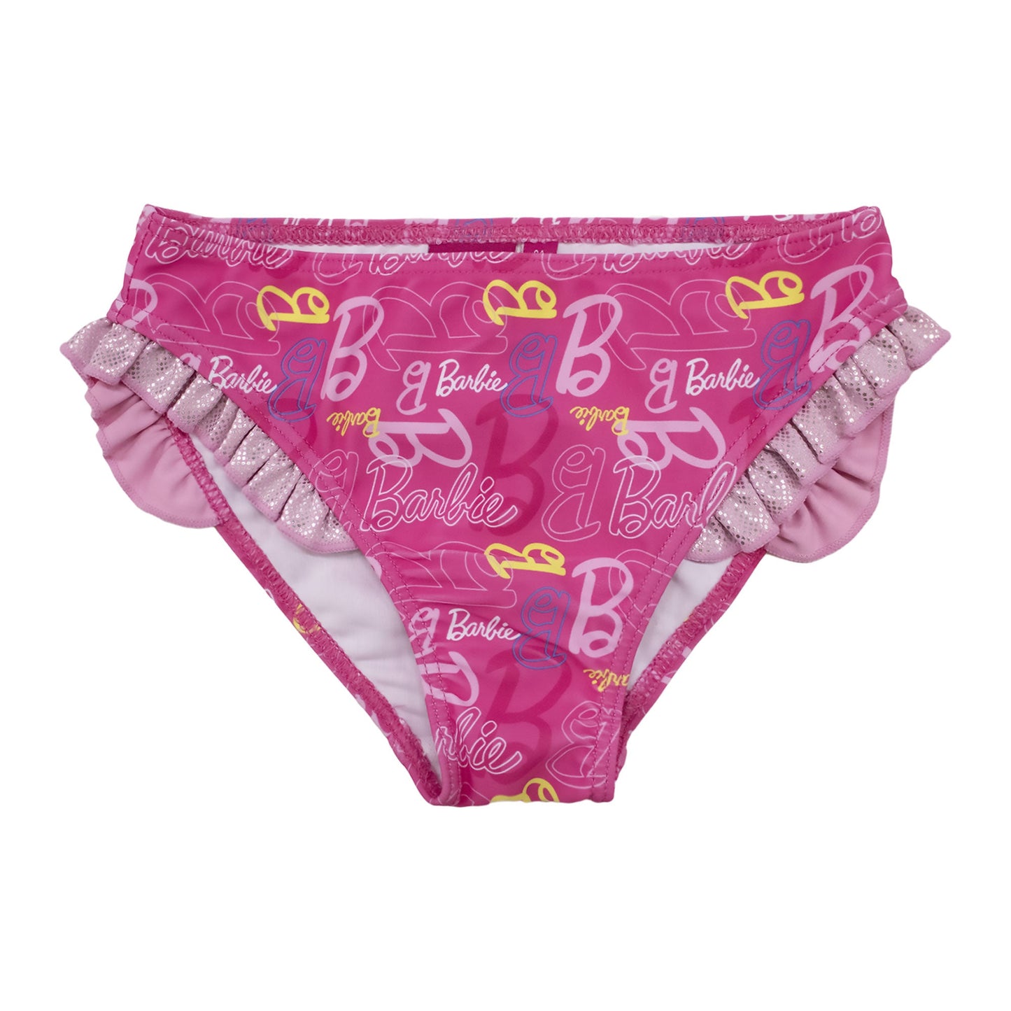 Costume da bagno Mattel Barbie slip mare bambina con volant 6774