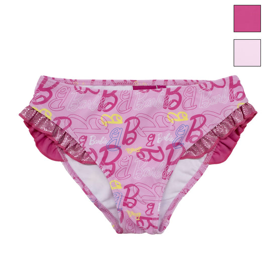 Costume da bagno Mattel Barbie slip mare bambina con volant 6774