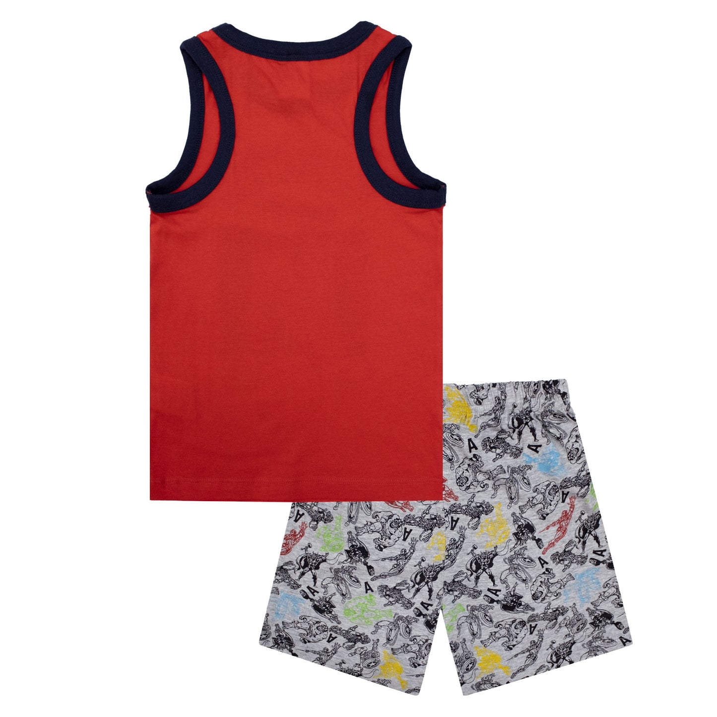 Pigiama bambino Marvel Avengers canotta e pantalone corto estivo cotone 6777
