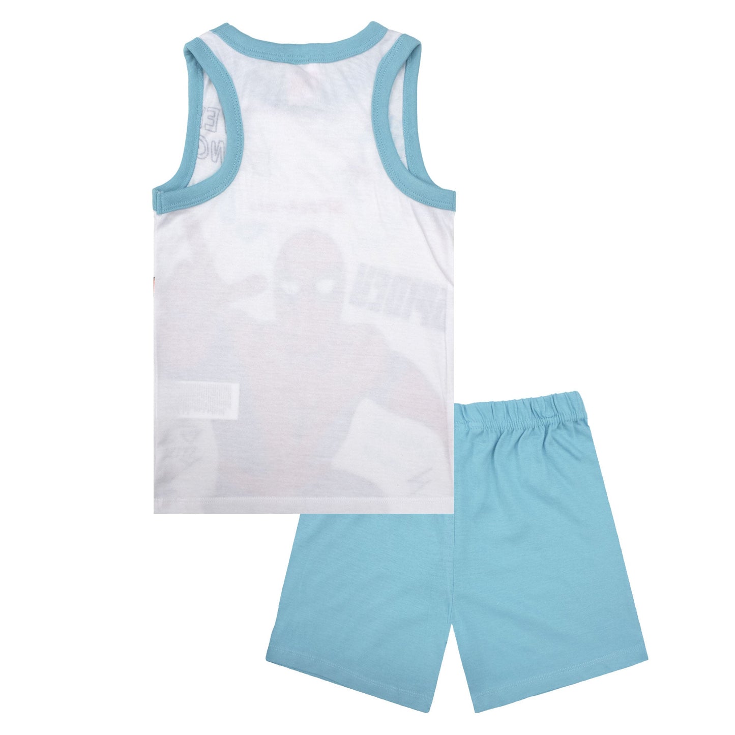 Pigiama bambino Marvel Spiderman canotta e pantalone corto estivo cotone 6778